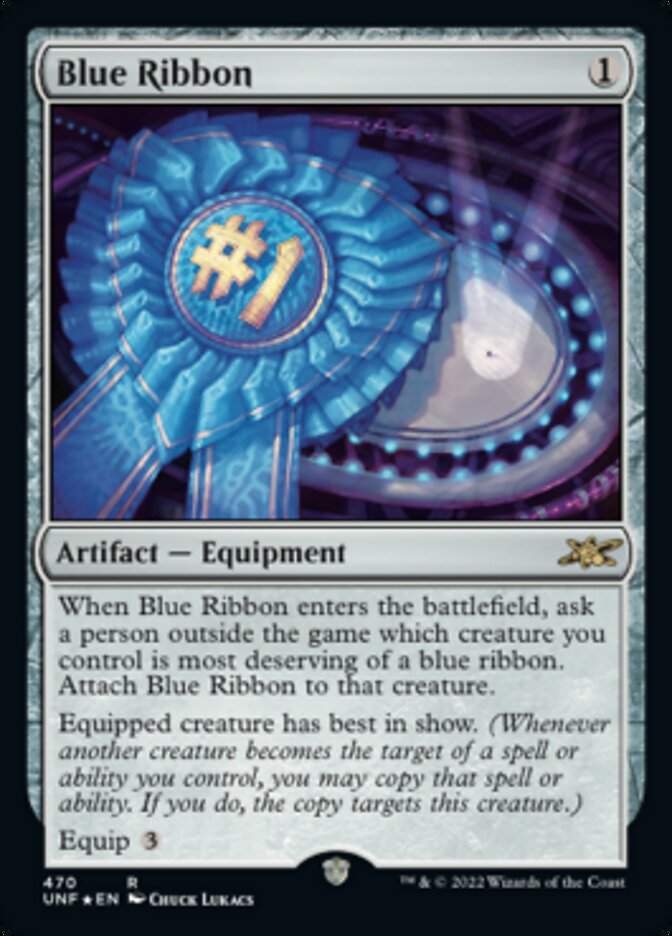 Blue Ribbon (Galaxy Foil) [Unfinity] | Anubis Games and Hobby