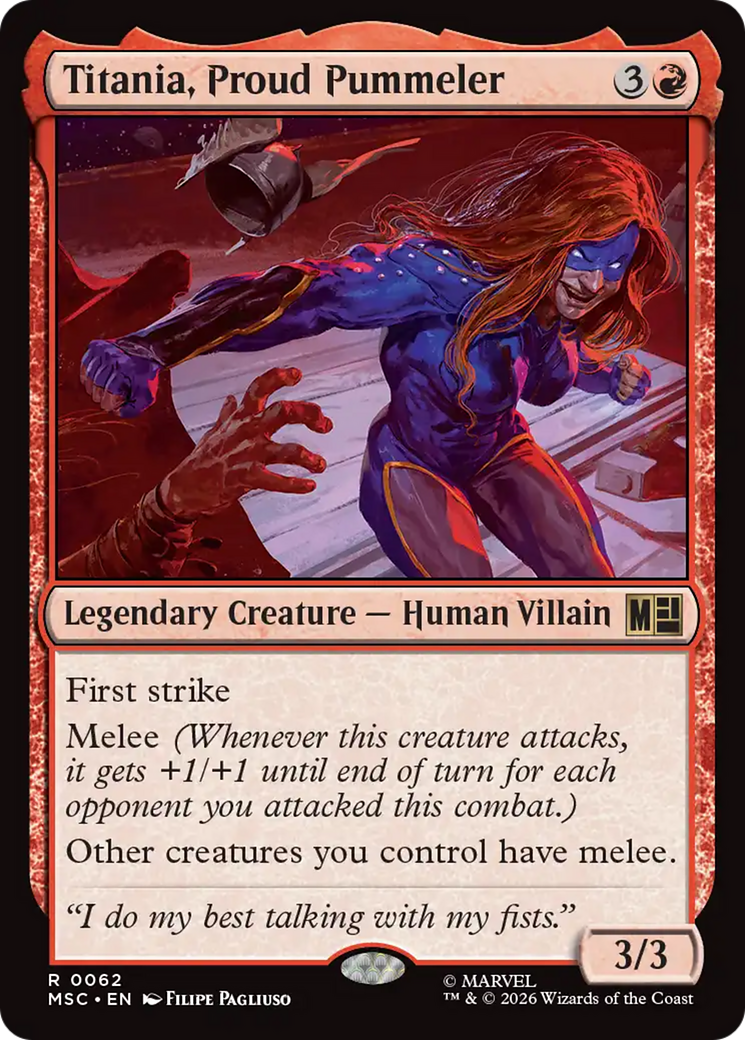 Titania, Proud Pummeler [Marvel Super Heroes Commander] | Anubis Games and Hobby