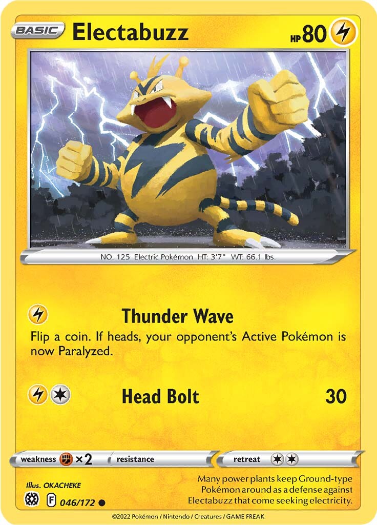 Electabuzz (046/172) [Sword & Shield: Brilliant Stars] | Anubis Games and Hobby