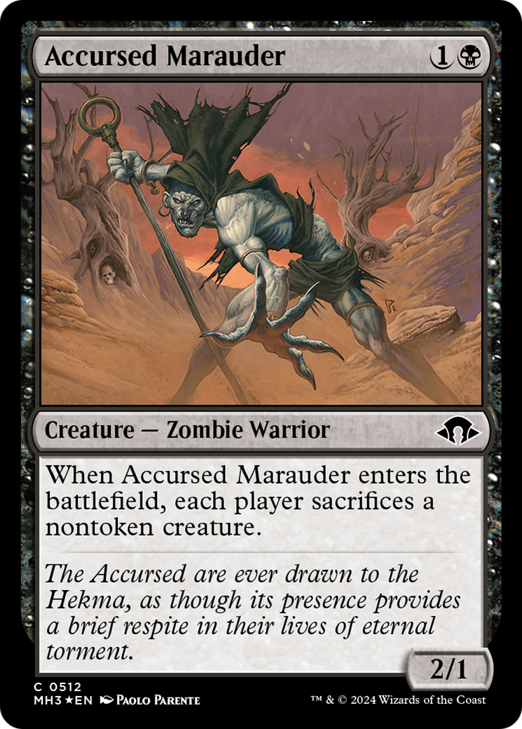 Accursed Marauder (Ripple Foil) [Modern Horizons 3] | Anubis Games and Hobby