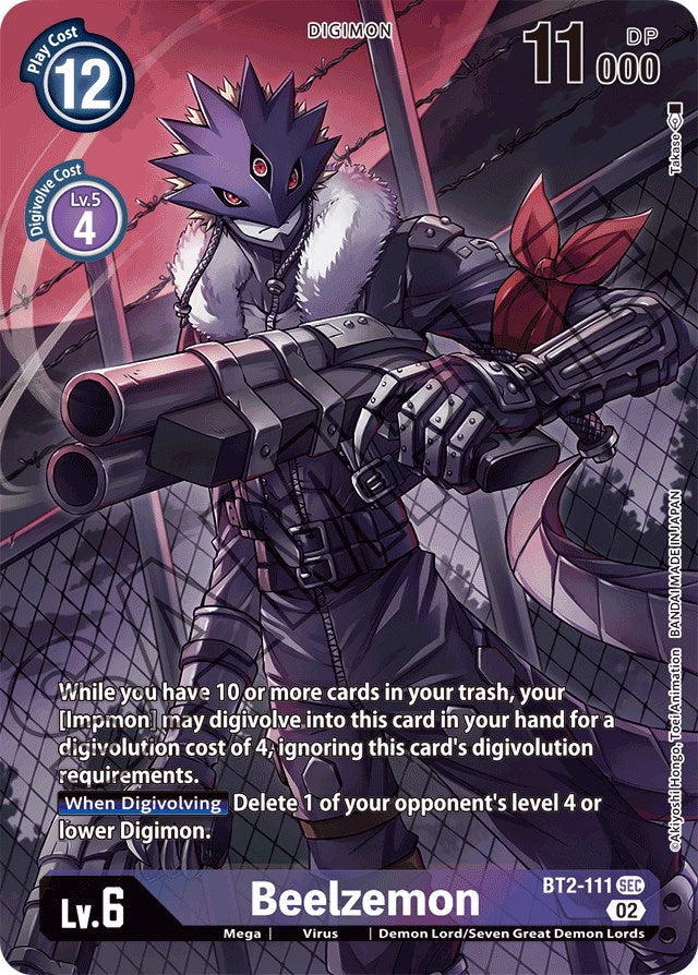 Beelzemon [BT2-111] (Alternate Art) [Starter Deck: Beelzemon Advanced Deck Set] | Anubis Games and Hobby