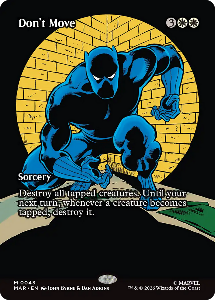 Don't Move (Borderless) [Marvel Universe: Eternal-Legal] | Anubis Games and Hobby