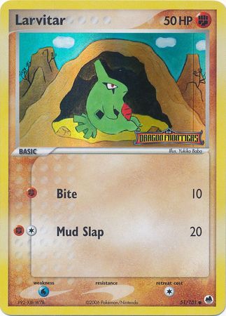 Larvitar (51/101) (Stamped) [EX: Dragon Frontiers] | Anubis Games and Hobby