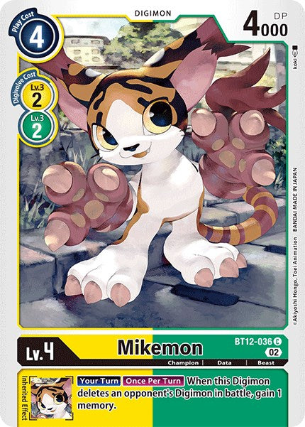 Mikemon [BT12-036] [Across Time] | Anubis Games and Hobby