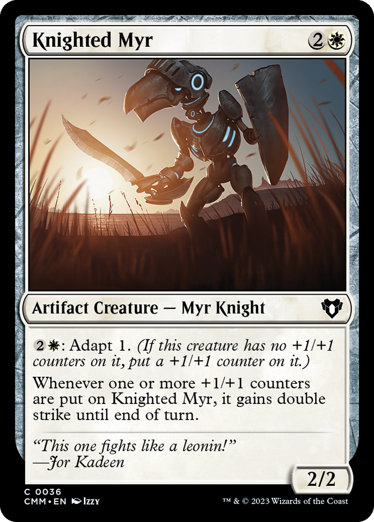 Knighted Myr [Commander Masters] | Anubis Games and Hobby