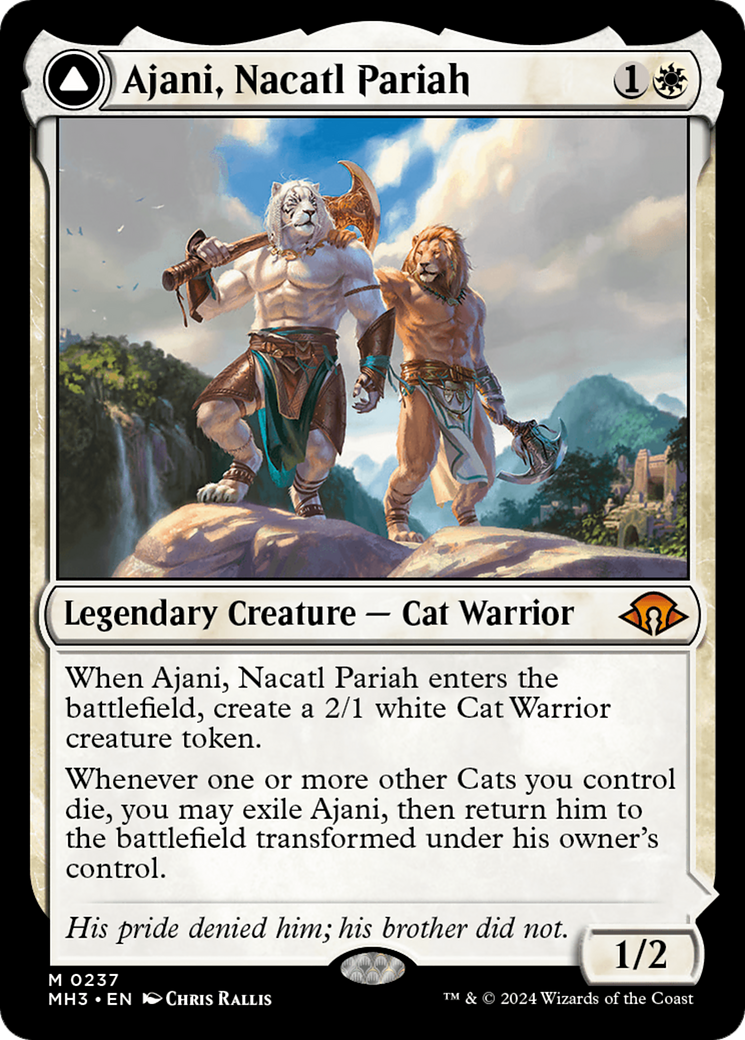 Ajani, Nacatl Pariah // Ajani, Nacatl Avenger [Modern Horizons 3] | Anubis Games and Hobby