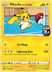 Pikachu on the Ball (001/005) [Miscellaneous Cards] | Anubis Games and Hobby