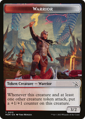 Warrior // Thopter Double-Sided Token [March of the Machine Tokens] | Anubis Games and Hobby