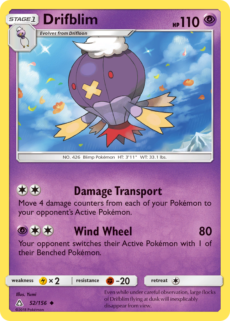 Drifblim (52/156) [Sun & Moon: Ultra Prism] | Anubis Games and Hobby