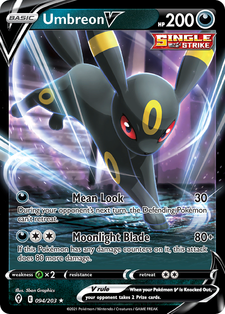 Umbreon V (094/203) (Intro Deck) [Sword & Shield: Evolving Skies] | Anubis Games and Hobby