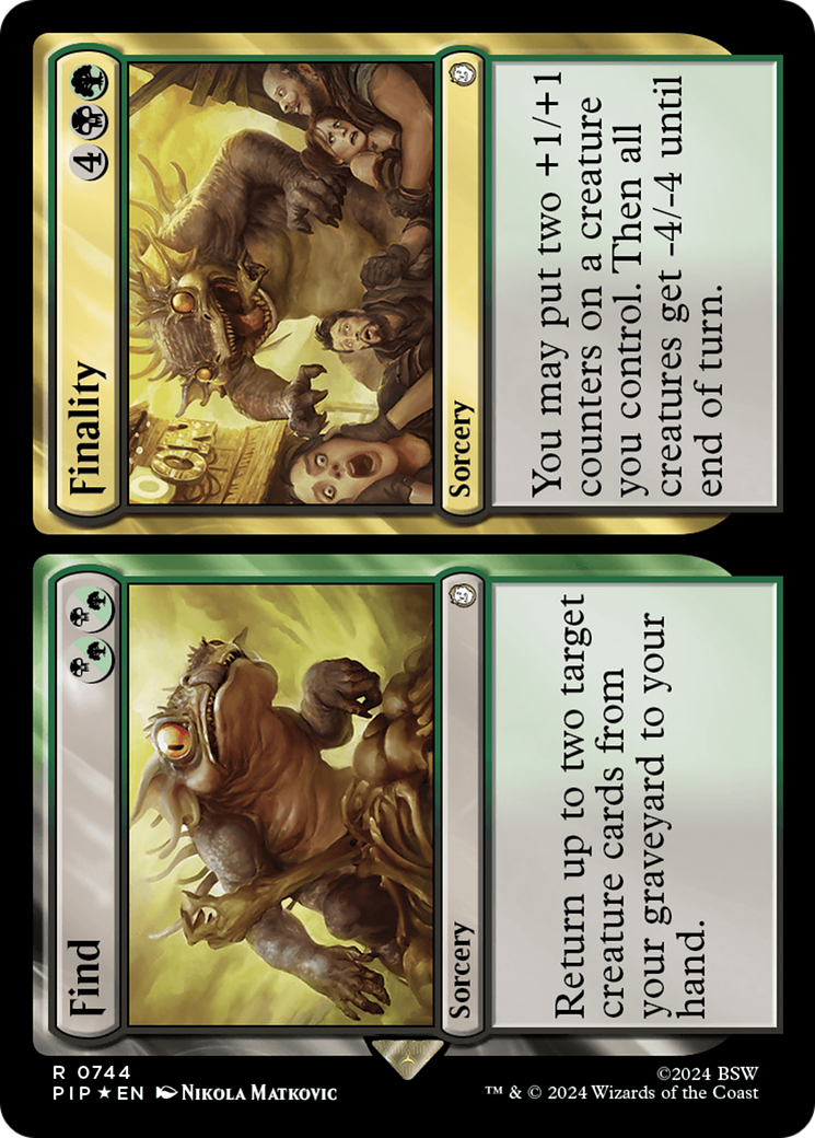 Find // Finality (Surge Foil) [Fallout] | Anubis Games and Hobby