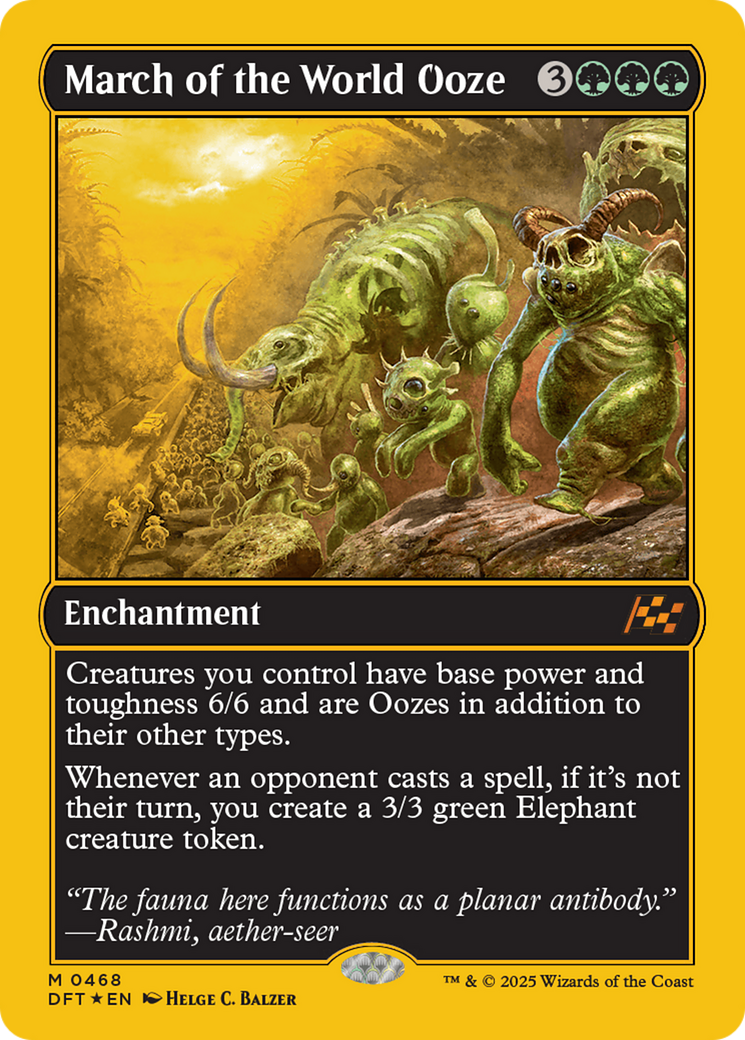 March of the World Ooze (First-Place Foil) [Aetherdrift] | Anubis Games and Hobby