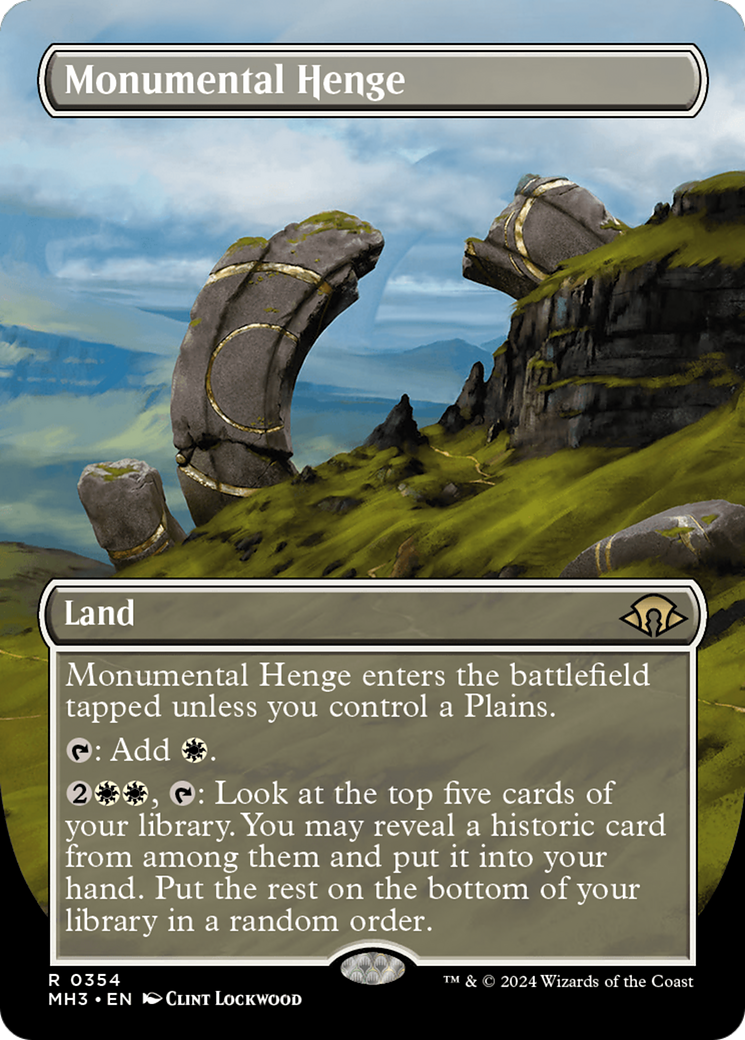 Monumental Henge (Borderless) [Modern Horizons 3] | Anubis Games and Hobby