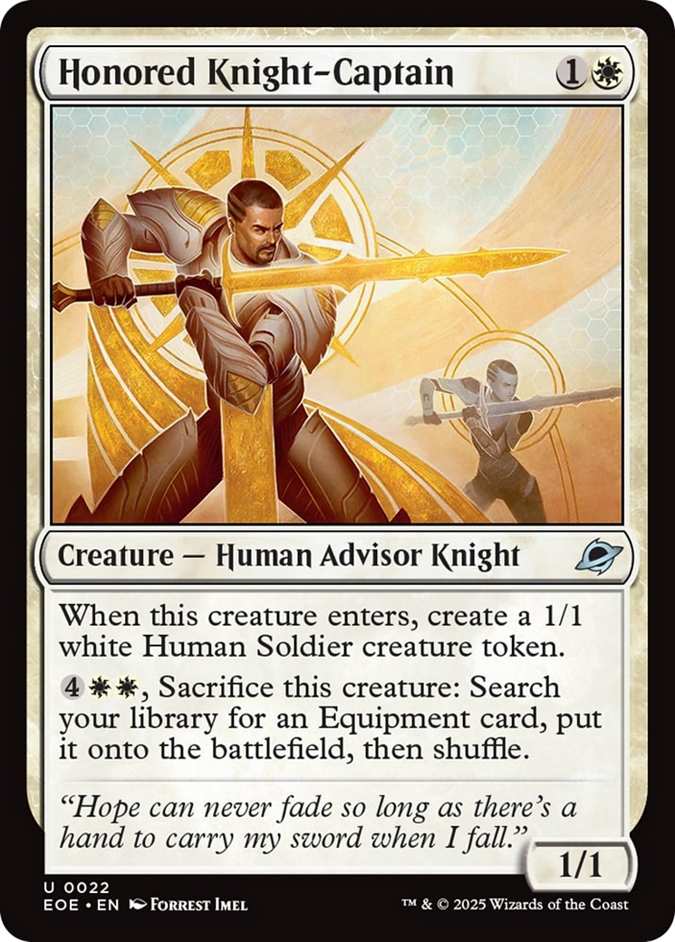 Honored Knight-Captain [Edge of Eternities] | Anubis Games and Hobby