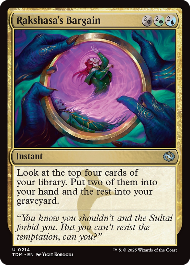 Rakshasa's Bargain [Tarkir: Dragonstorm] | Anubis Games and Hobby