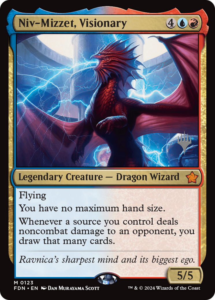 Niv-Mizzet, Visionary (Promo Pack) [Foundations Promos] | Anubis Games and Hobby