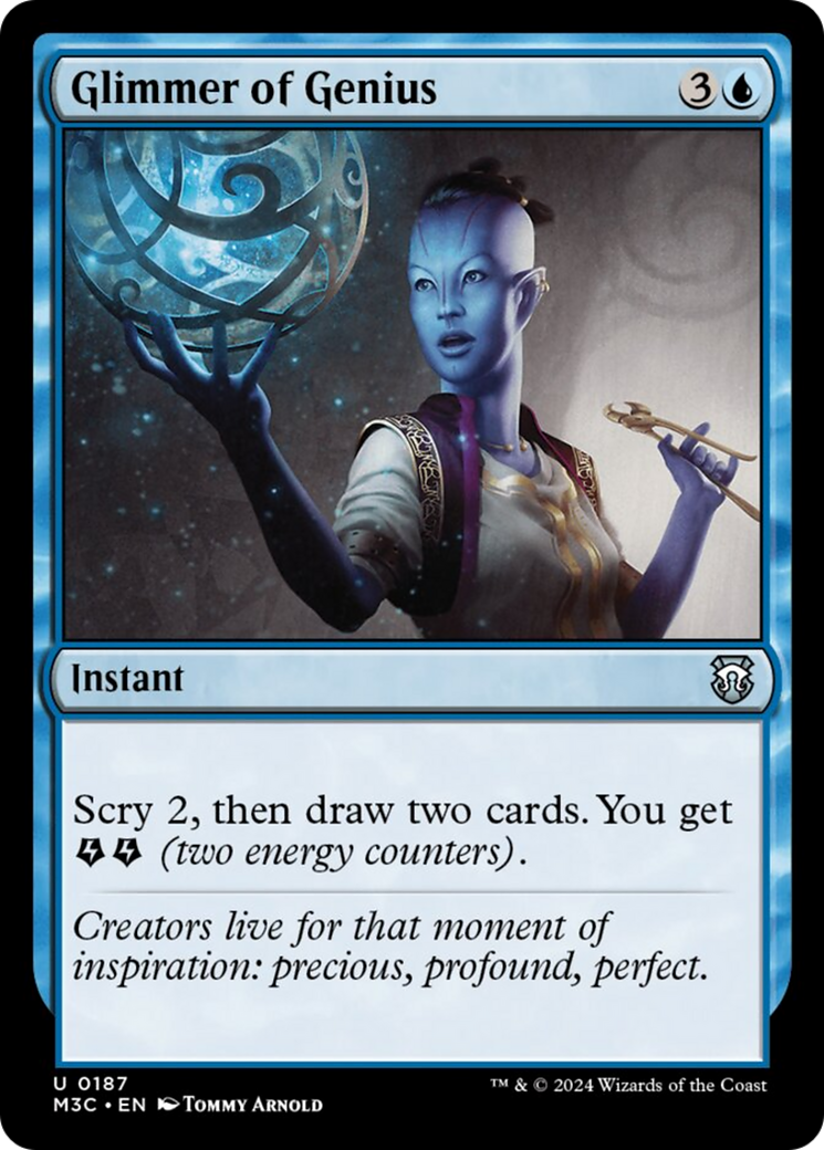Glimmer of Genius (Ripple Foil) [Modern Horizons 3 Commander] | Anubis Games and Hobby