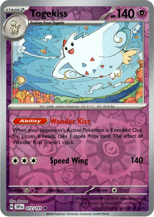 Togekiss (072/191) [Scarlet & Violet: Surging Sparks] | Anubis Games and Hobby