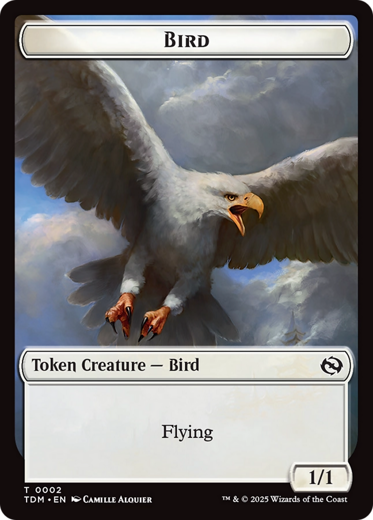 Inkling // Bird Double-Sided Token [Tarkir: Dragonstorm Commander Tokens] | Anubis Games and Hobby