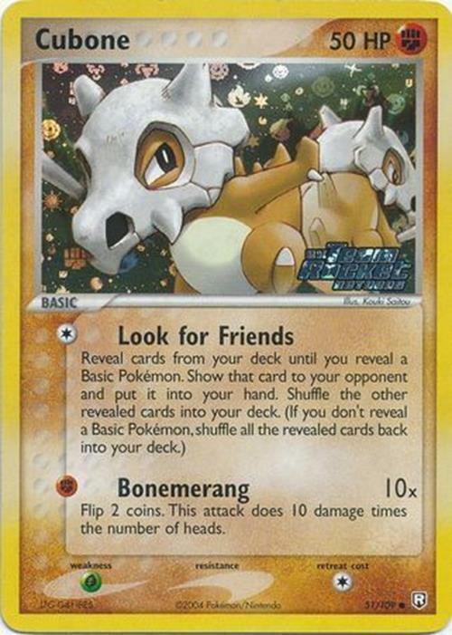 Cubone (51/109) (Stamped) [EX: Team Rocket Returns] | Anubis Games and Hobby