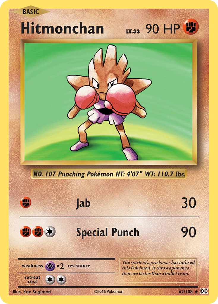 Hitmonchan (62/108) (Theme Deck Exclusive) [XY: Evolutions] | Anubis Games and Hobby
