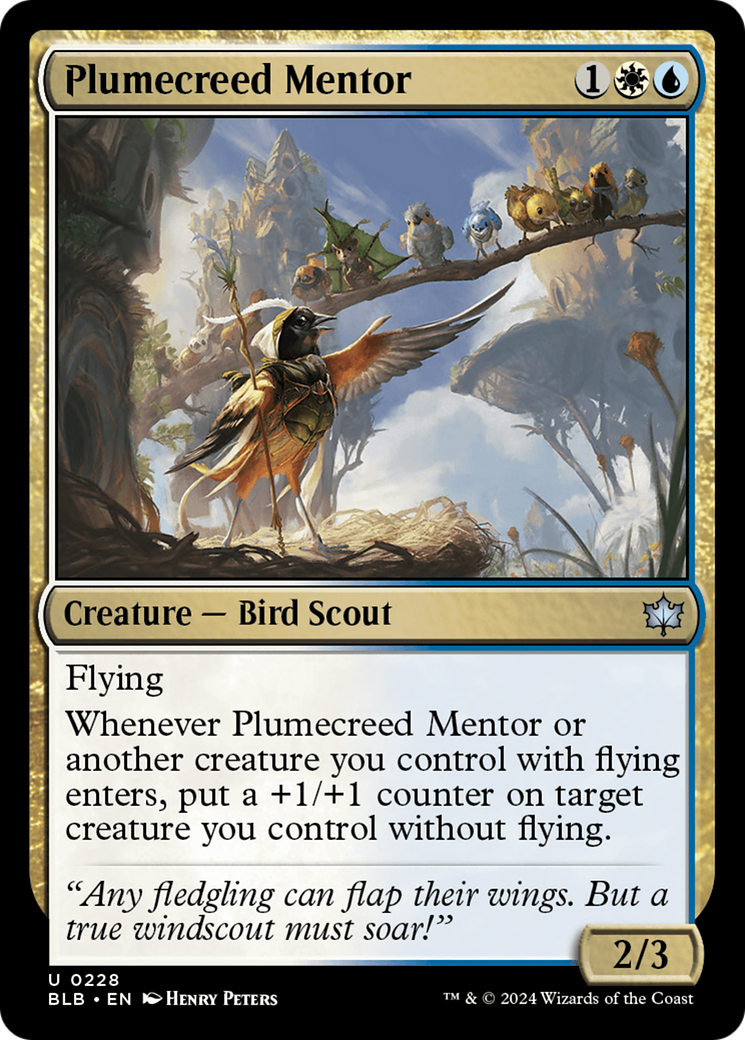 Plumecreed Mentor [Bloomburrow] | Anubis Games and Hobby