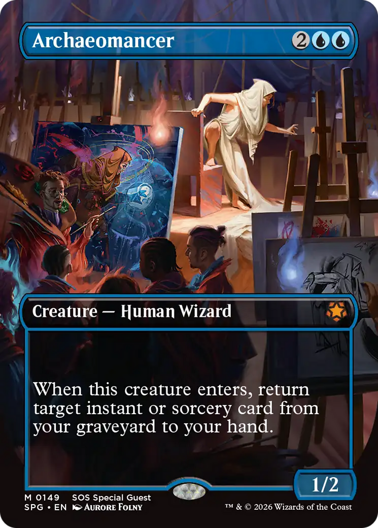 Archaeomancer (Borderless) [Secrets of Strixhaven Special Guests] | Anubis Games and Hobby