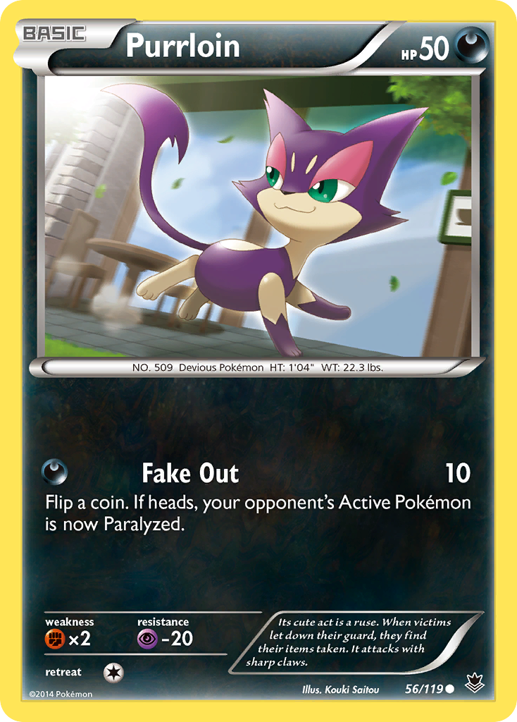 Purrloin (56/119) [XY: Phantom Forces] | Anubis Games and Hobby