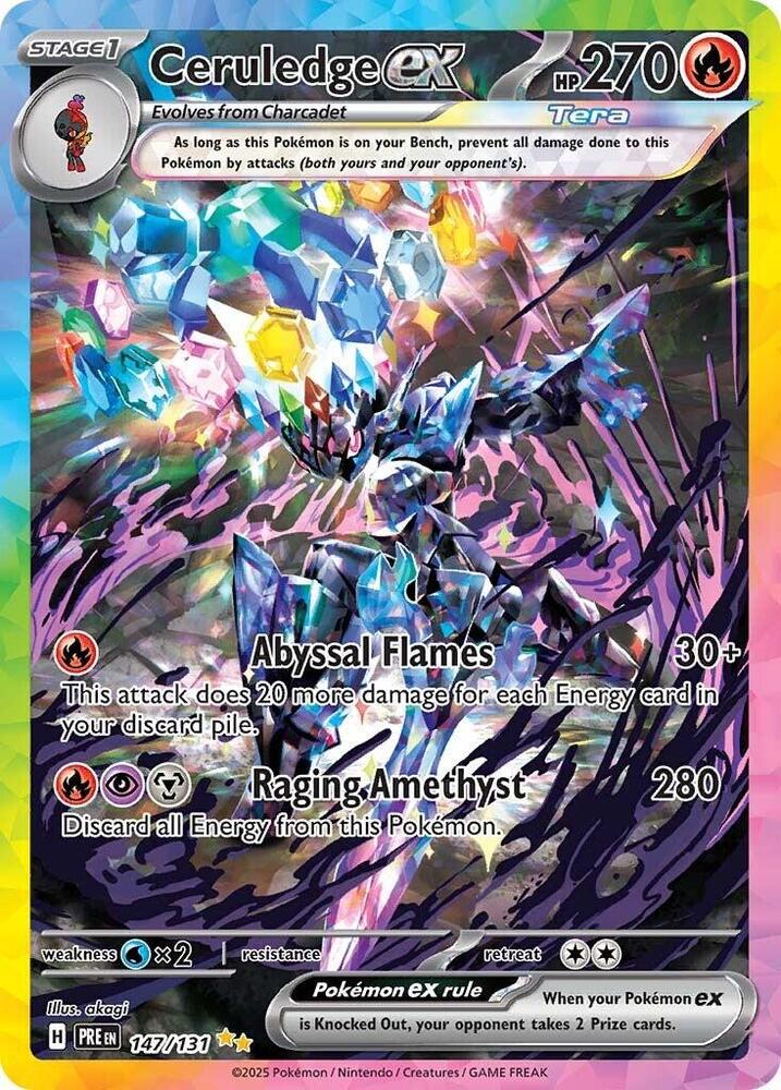 Ceruledge ex (147/131) [Scarlet & Violet: Prismatic Evolutions] | Anubis Games and Hobby