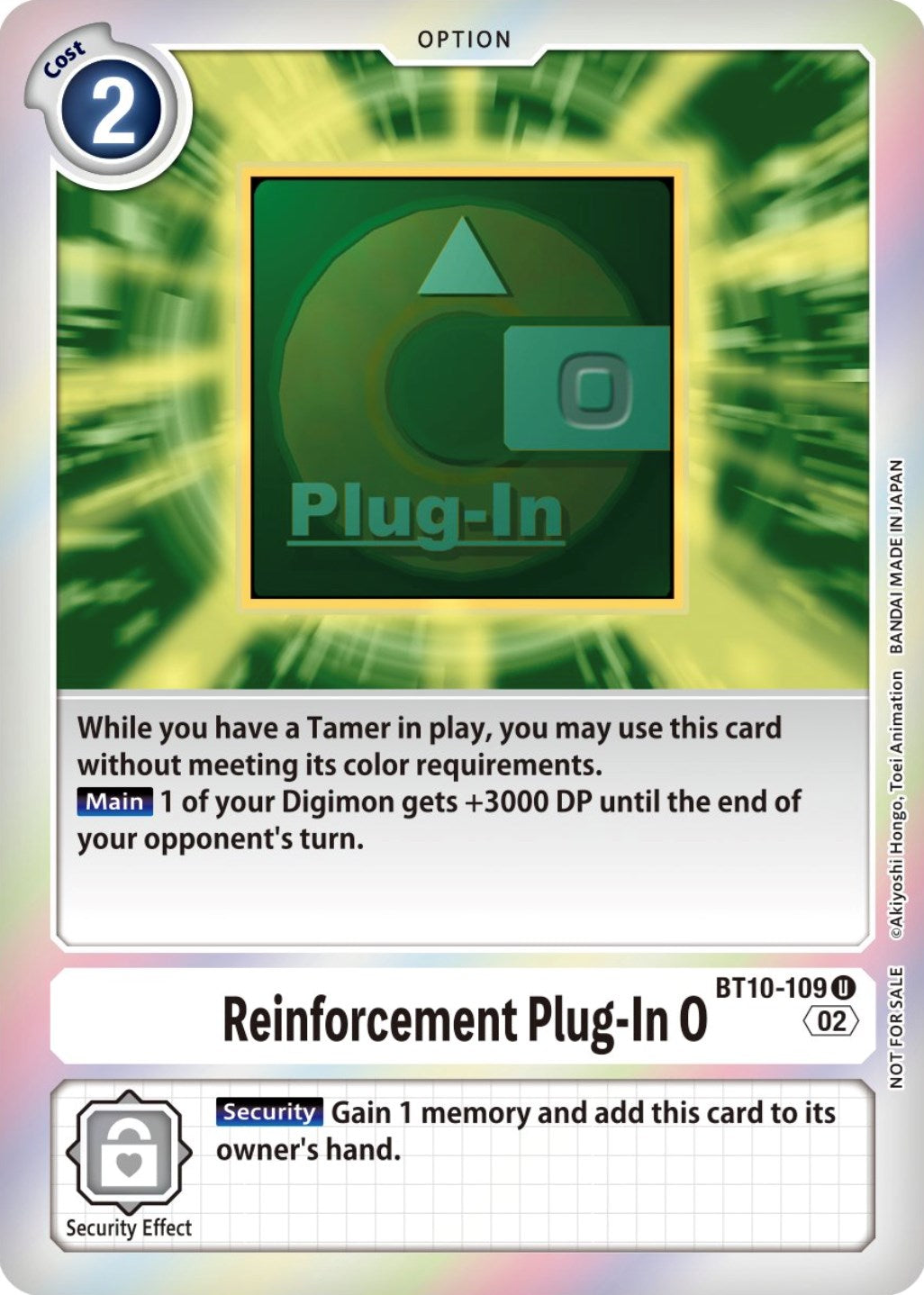 Reinforcement Plug-In 0 [BT10-109] (Event Pack 4) [Xros Encounter Promos] | Anubis Games and Hobby