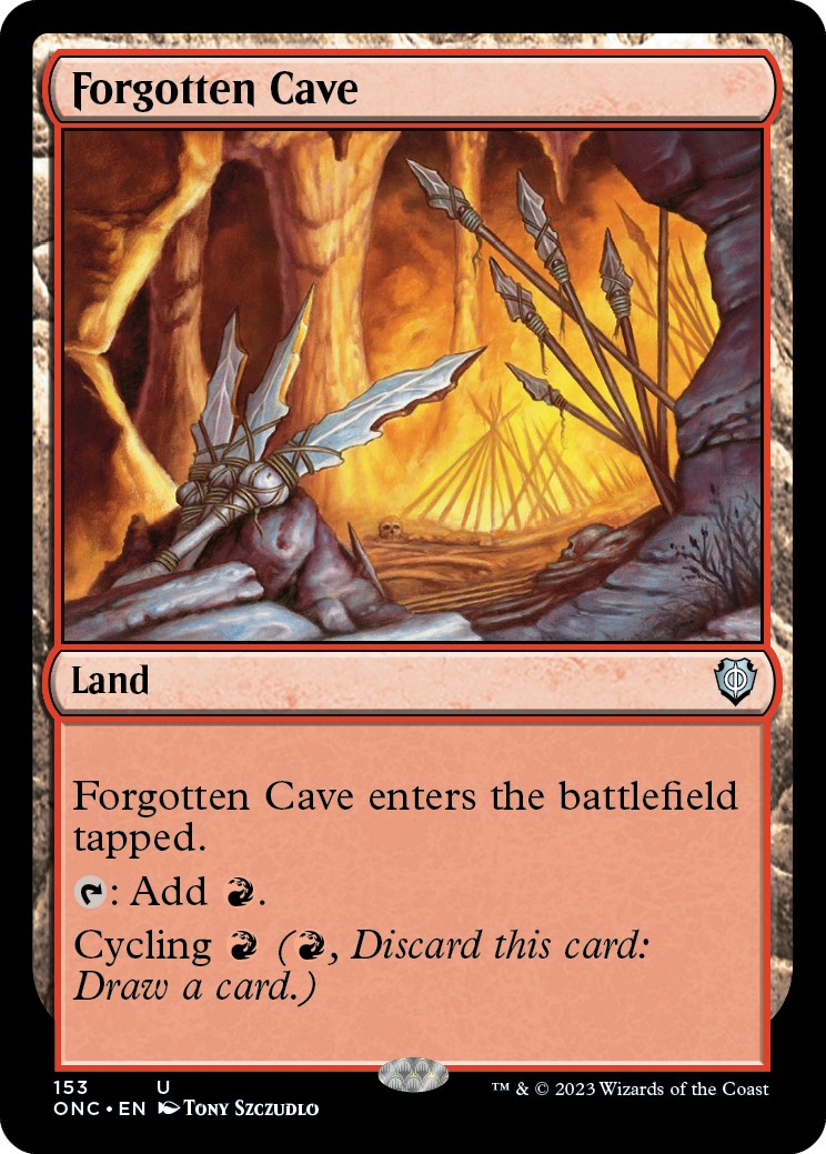 Forgotten Cave [Phyrexia: All Will Be One Commander] | Anubis Games and Hobby