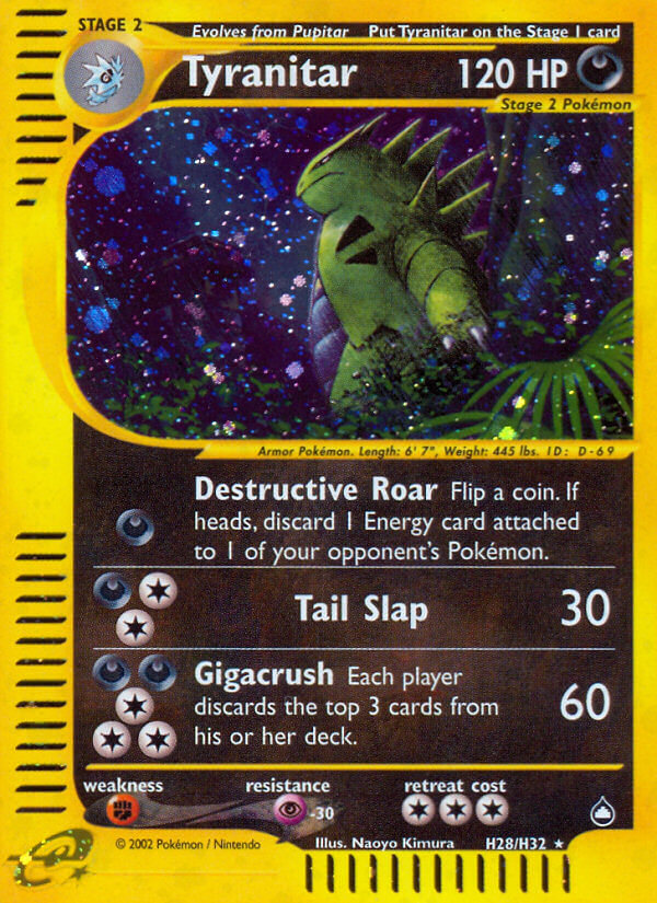Tyranitar (H28/H32) [Aquapolis] | Anubis Games and Hobby
