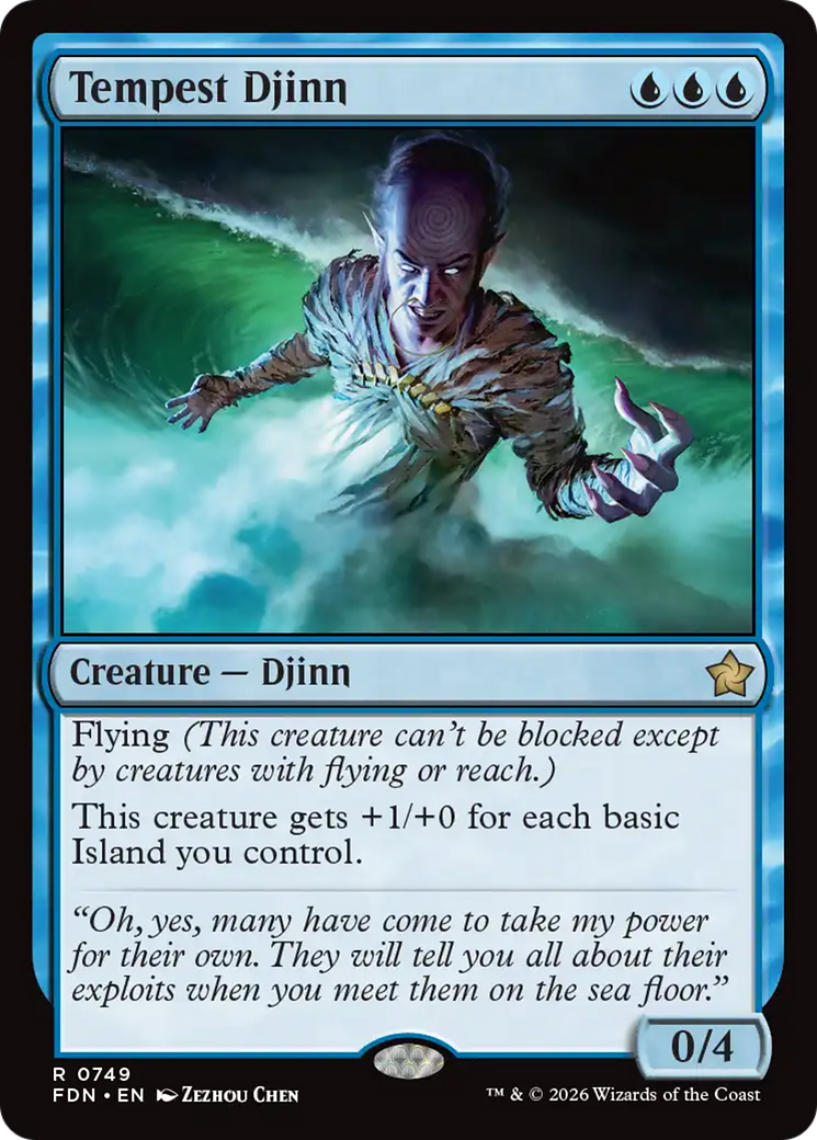 Tempest Djinn (0749) [Foundations] | Anubis Games and Hobby