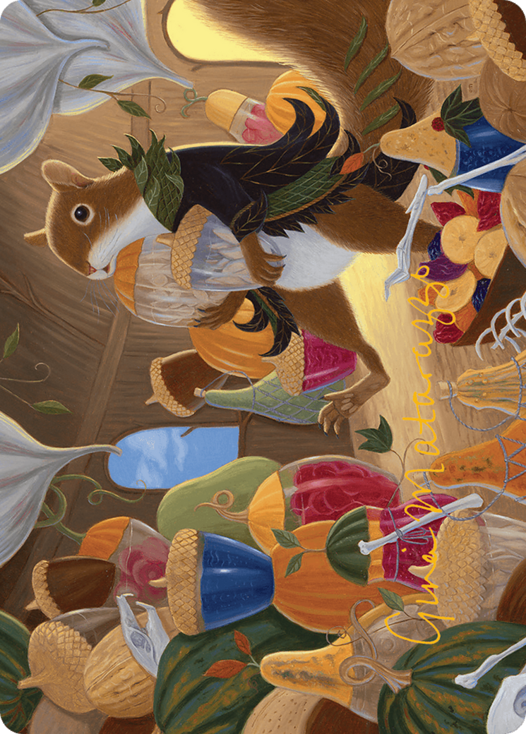 Stocking the Pantry Art Card (Gold-Stamped Signature) [Bloomburrow Art Series] | Anubis Games and Hobby