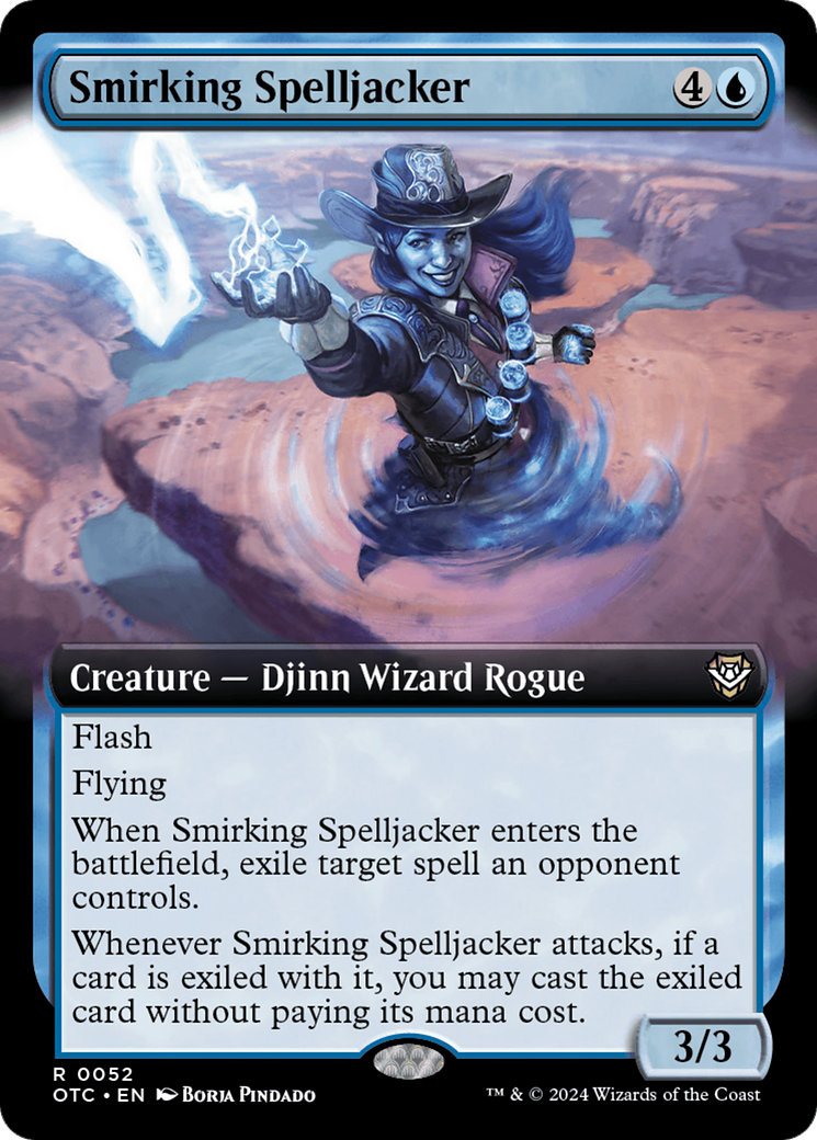 Smirking Spelljacker (Extended Art) [Outlaws of Thunder Junction Commander] | Anubis Games and Hobby