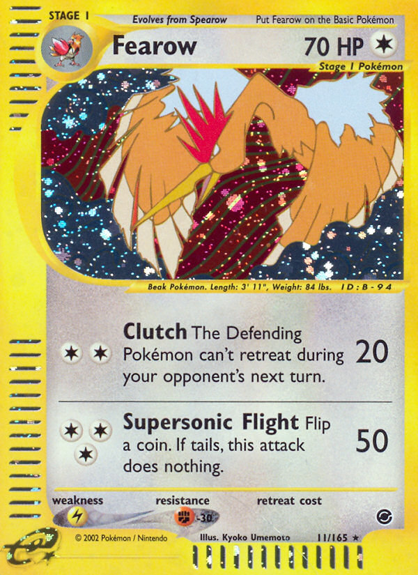 Fearow (11/165) [Expedition: Base Set] | Anubis Games and Hobby