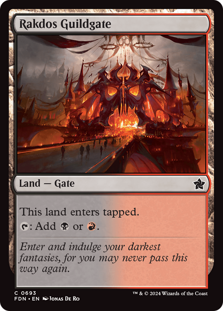 Rakdos Guildgate [Foundations] | Anubis Games and Hobby