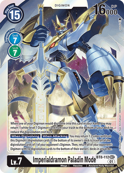 Imperialdramon: Paladin Mode [BT8-112] [New Awakening] | Anubis Games and Hobby