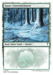 Snow-Covered Forest (White Border) [Mystery Booster 2] | Anubis Games and Hobby