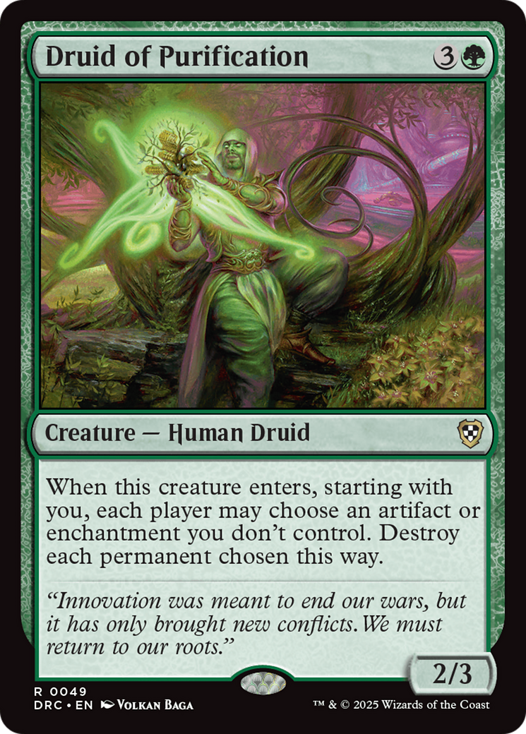 Druid of Purification [Aetherdrift Commander] | Anubis Games and Hobby