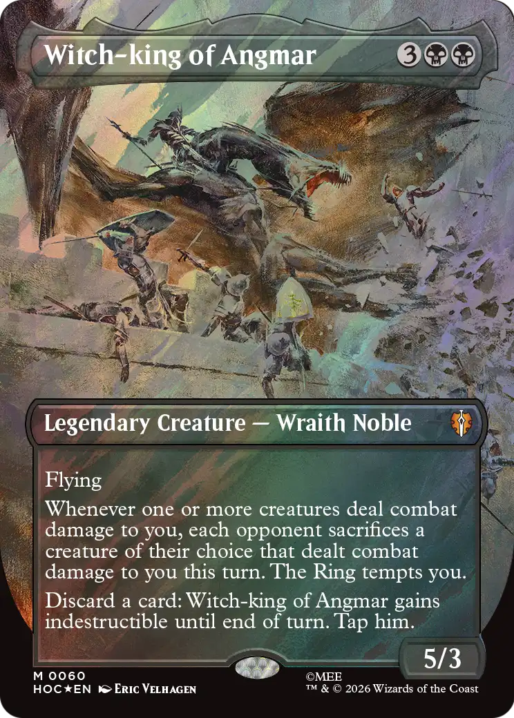 Witch-king of Angmar (Borderless) (Surge Foil) [The Hobbit: Eternal-Legal] | Anubis Games and Hobby