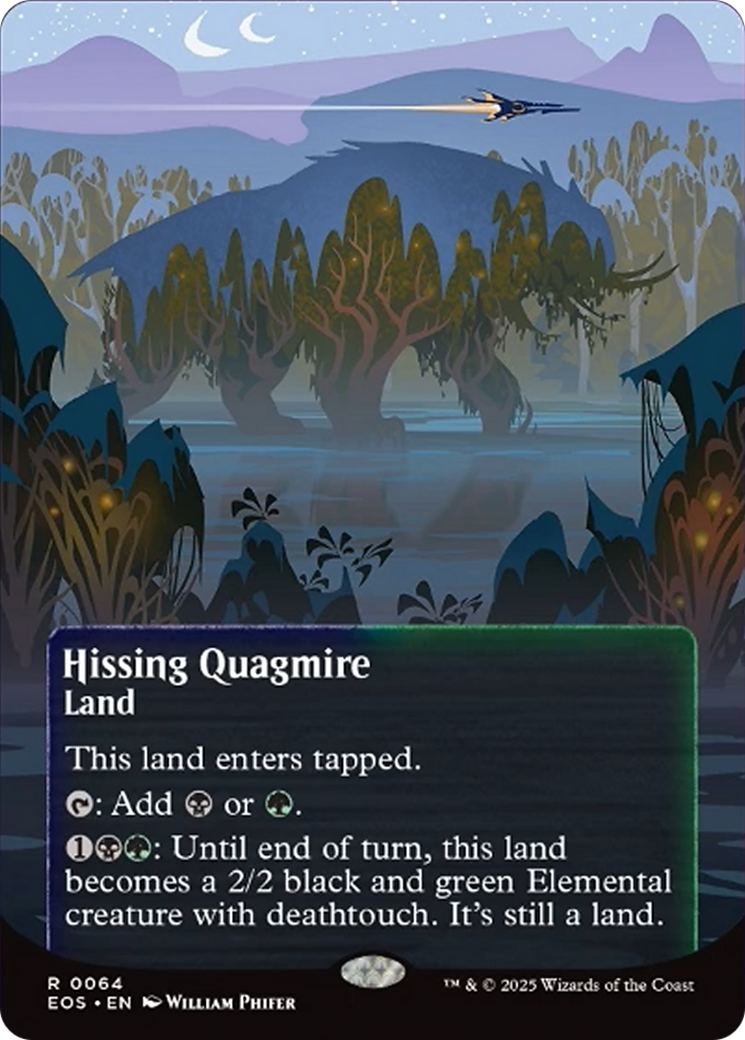 Hissing Quagmire (0064) (Borderless) [Edge of Eternities: Stellar Sights] | Anubis Games and Hobby