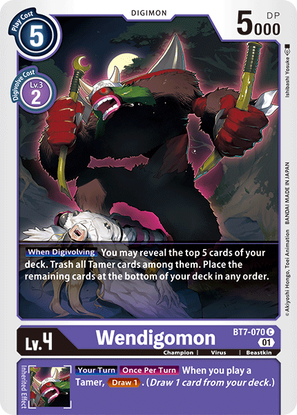 Wendigomon [BT7-070] [Next Adventure] | Anubis Games and Hobby