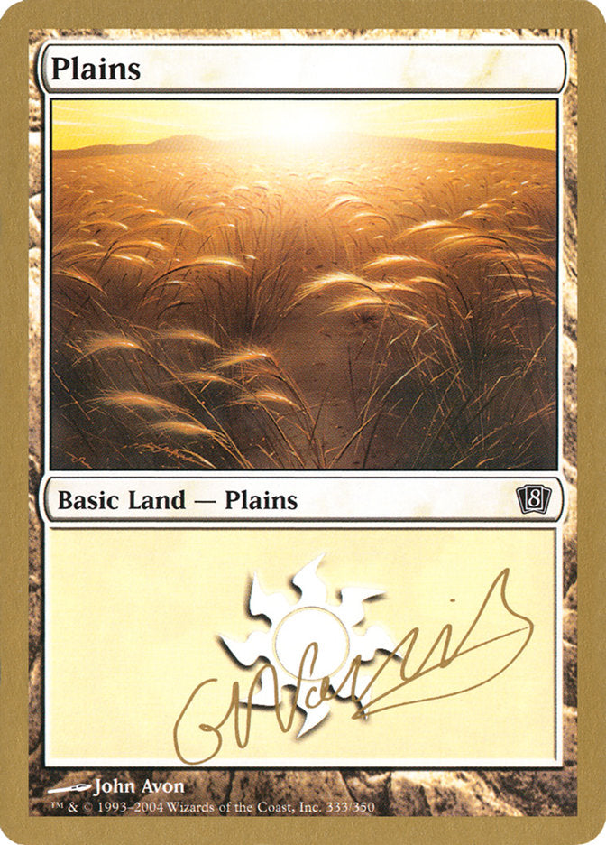 Plains (gn333) (Gabriel Nassif) [World Championship Decks 2004] | Anubis Games and Hobby