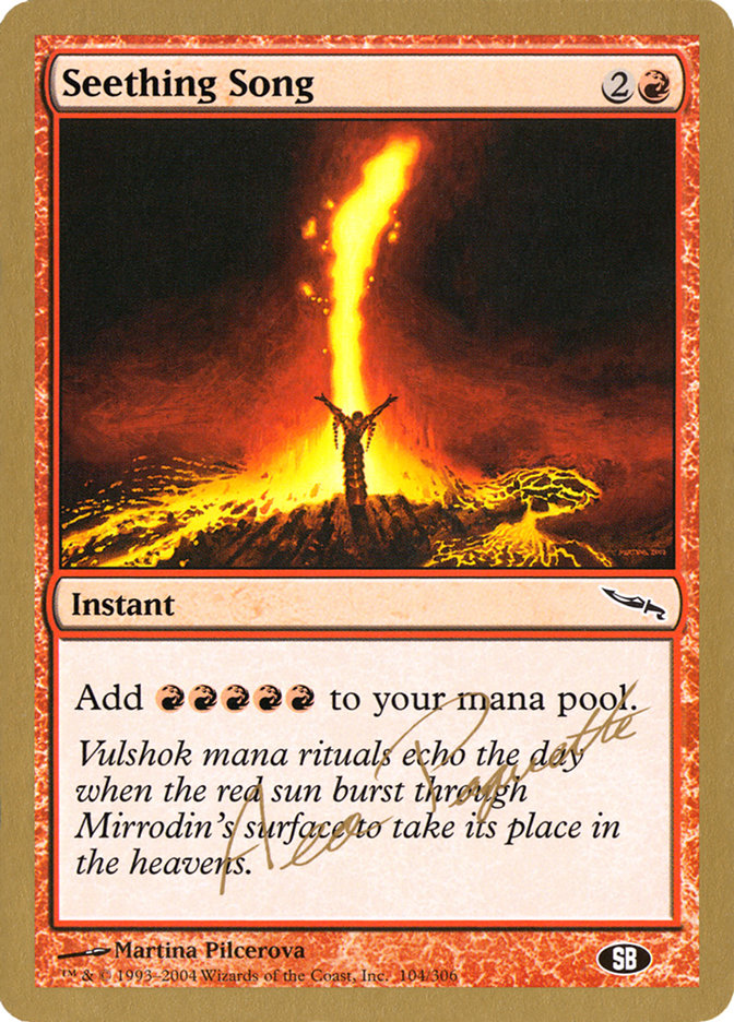 Seething Song (Aeo Paquette) (SB) [World Championship Decks 2004] | Anubis Games and Hobby