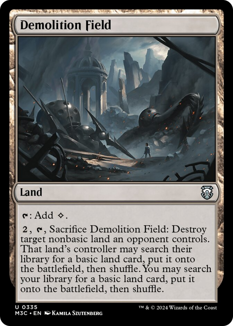 Demolition Field (Ripple Foil) [Modern Horizons 3 Commander] | Anubis Games and Hobby