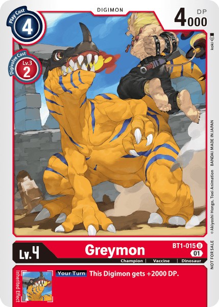 Greymon [BT1-015] (Tamer Party Vol. 3) [Release Special Booster Promos] | Anubis Games and Hobby