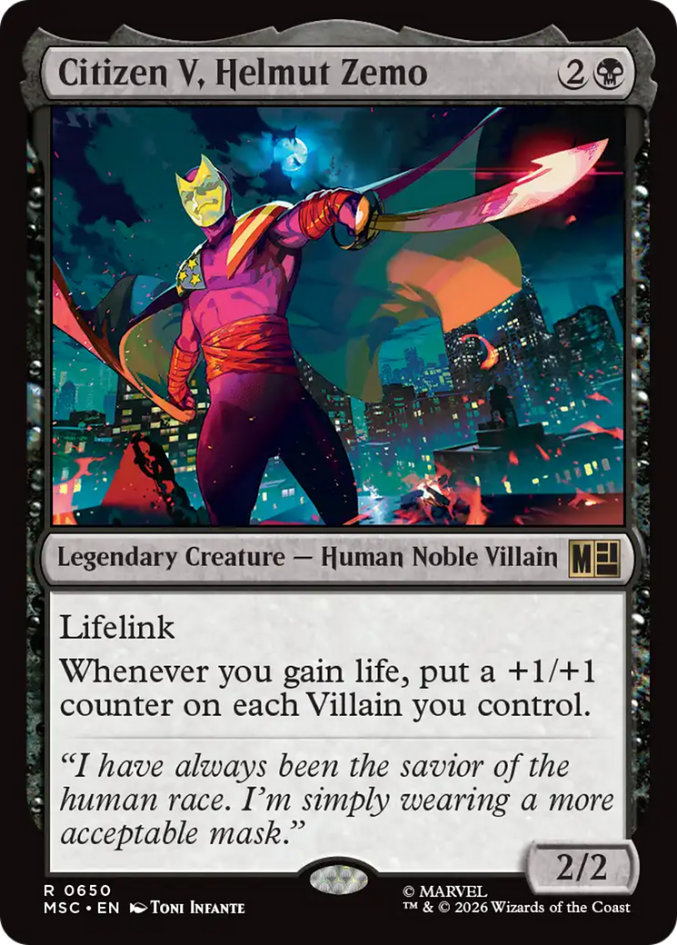 Citizen V, Helmut Zemo [Marvel Super Heroes Commander] | Anubis Games and Hobby