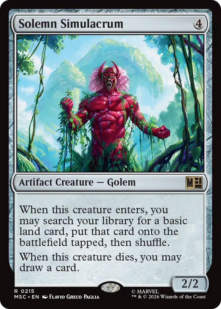 Solemn Simulacrum [Marvel Super Heroes Commander] | Anubis Games and Hobby
