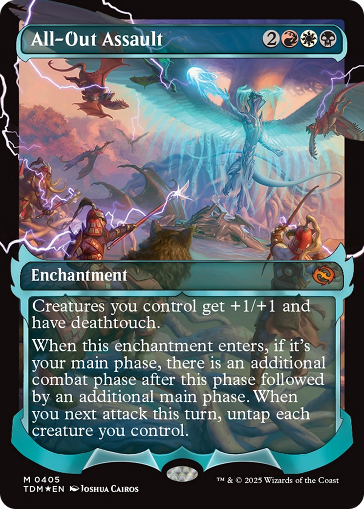 All-Out Assault (Showcase) [Tarkir: Dragonstorm] | Anubis Games and Hobby